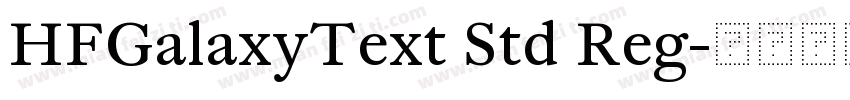 HFGalaxyText Std Reg字体转换